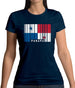 Panama Barcode Style Flag Womens T-Shirt