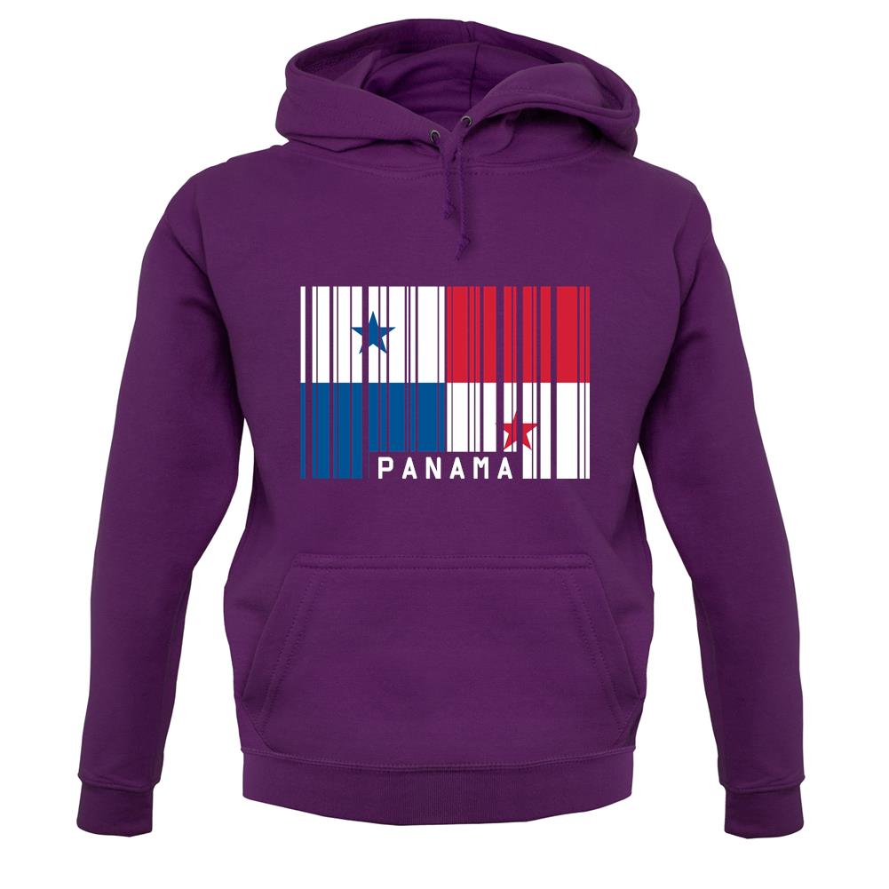 Panama Barcode Style Flag unisex hoodie