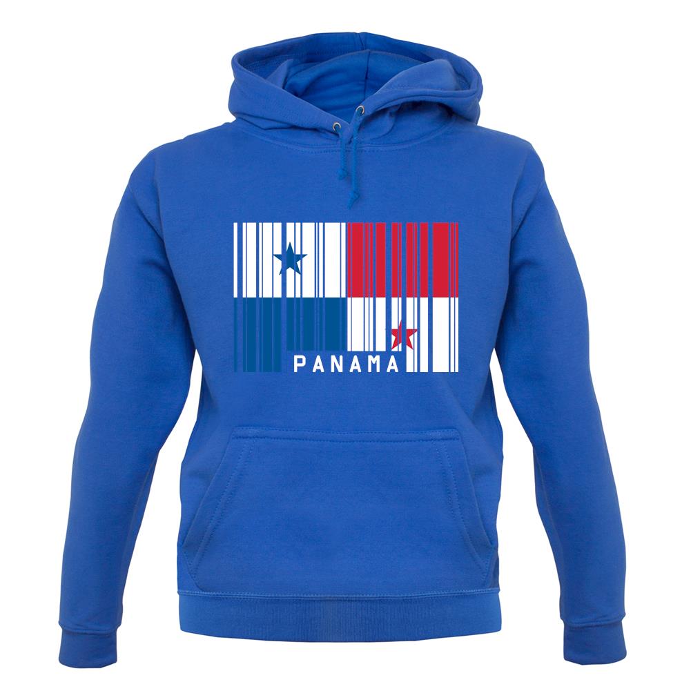 Panama Barcode Style Flag unisex hoodie