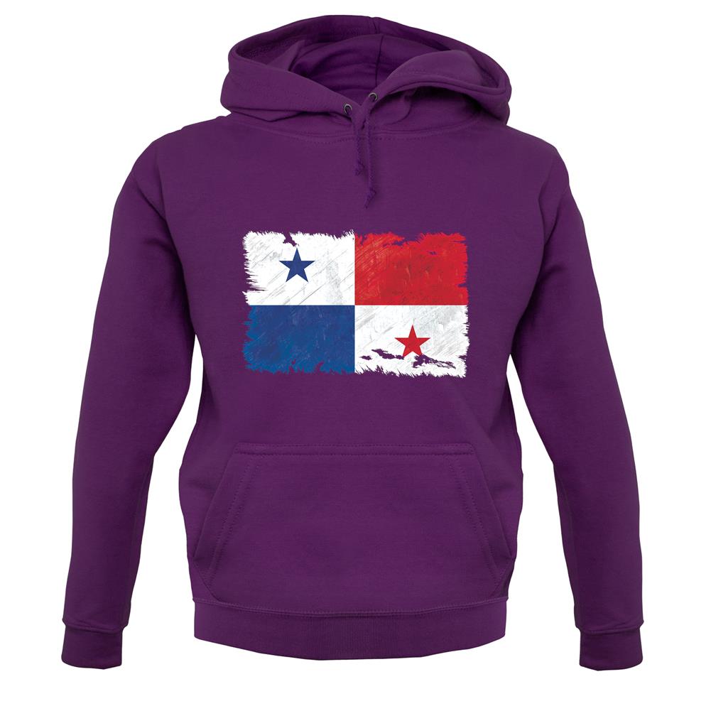 Panama Grunge Style Flag unisex hoodie