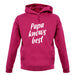 Papa Knows Best unisex hoodie