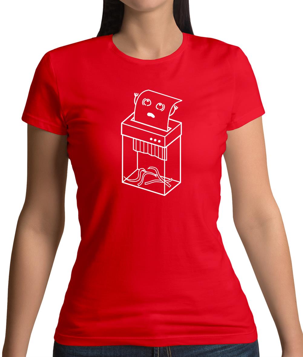 Paper Shredder Womens T-Shirt