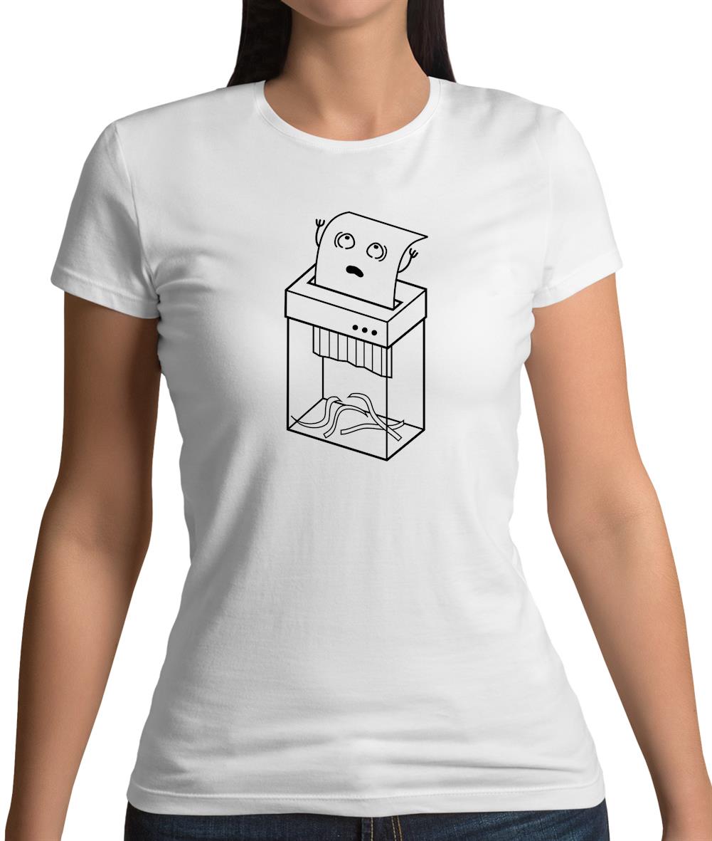 Paper Shredder Womens T-Shirt