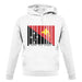 Papua New Guinea  Barcode Style Flag unisex hoodie