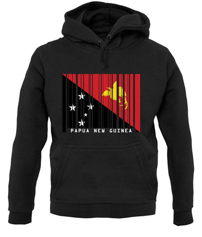 Papua New Guinea  Barcode Style Flag unisex hoodie