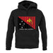 Papua New Guinea  Barcode Style Flag unisex hoodie