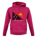 Papua New Guinea  Barcode Style Flag unisex hoodie