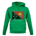 Papua New Guinea  Barcode Style Flag unisex hoodie