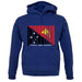 Papua New Guinea  Barcode Style Flag unisex hoodie