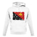 Papua New Guinea Grunge Style Flag unisex hoodie