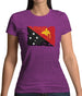 Papua New Guinea Grunge Style Flag Womens T-Shirt