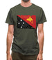 Papua New Guinea Grunge Style Flag Mens T-Shirt