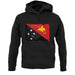 Papua New Guinea Grunge Style Flag unisex hoodie