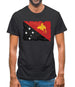 Papua New Guinea Grunge Style Flag Mens T-Shirt