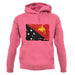 Papua New Guinea Grunge Style Flag unisex hoodie