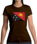 Papua New Guinea Grunge Style Flag Womens T-Shirt