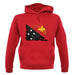 Papua New Guinea Grunge Style Flag unisex hoodie