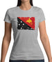 Papua New Guinea Grunge Style Flag Womens T-Shirt