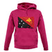 Papua New Guinea Grunge Style Flag unisex hoodie