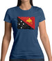 Papua New Guinea Grunge Style Flag Womens T-Shirt