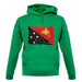 Papua New Guinea Grunge Style Flag unisex hoodie