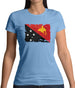 Papua New Guinea Grunge Style Flag Womens T-Shirt