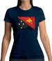 Papua New Guinea Grunge Style Flag Womens T-Shirt