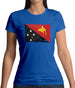 Papua New Guinea Grunge Style Flag Womens T-Shirt