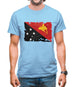 Papua New Guinea Grunge Style Flag Mens T-Shirt