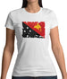 Papua New Guinea Grunge Style Flag Womens T-Shirt