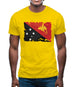 Papua New Guinea Grunge Style Flag Mens T-Shirt