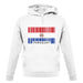 Paraguay Barcode Style Flag unisex hoodie