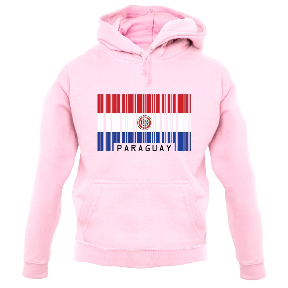 Paraguay Barcode Style Flag unisex hoodie
