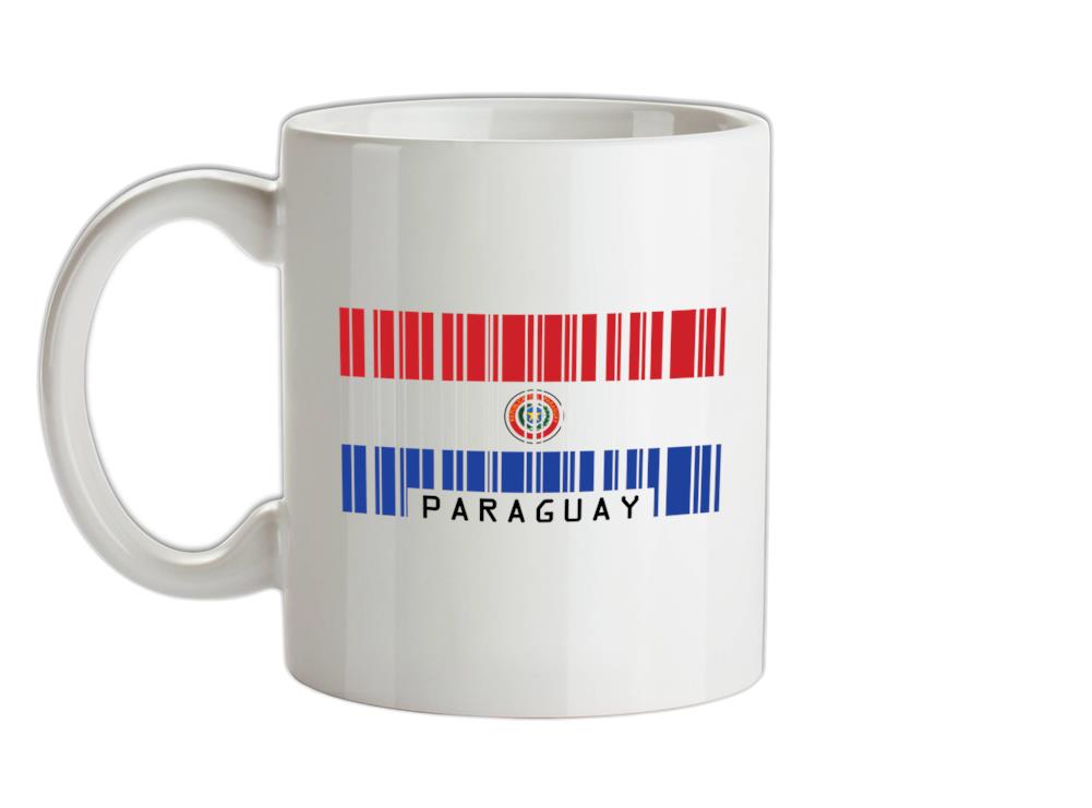 Paraguay Barcode Style Flag Ceramic Mug