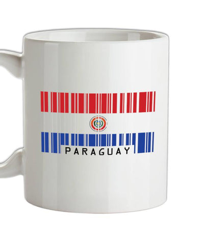 Paraguay Barcode Style Flag Ceramic Mug
