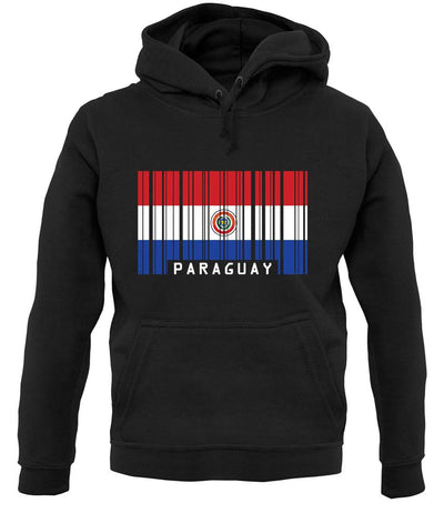 Paraguay Barcode Style Flag unisex hoodie