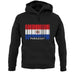 Paraguay Barcode Style Flag unisex hoodie
