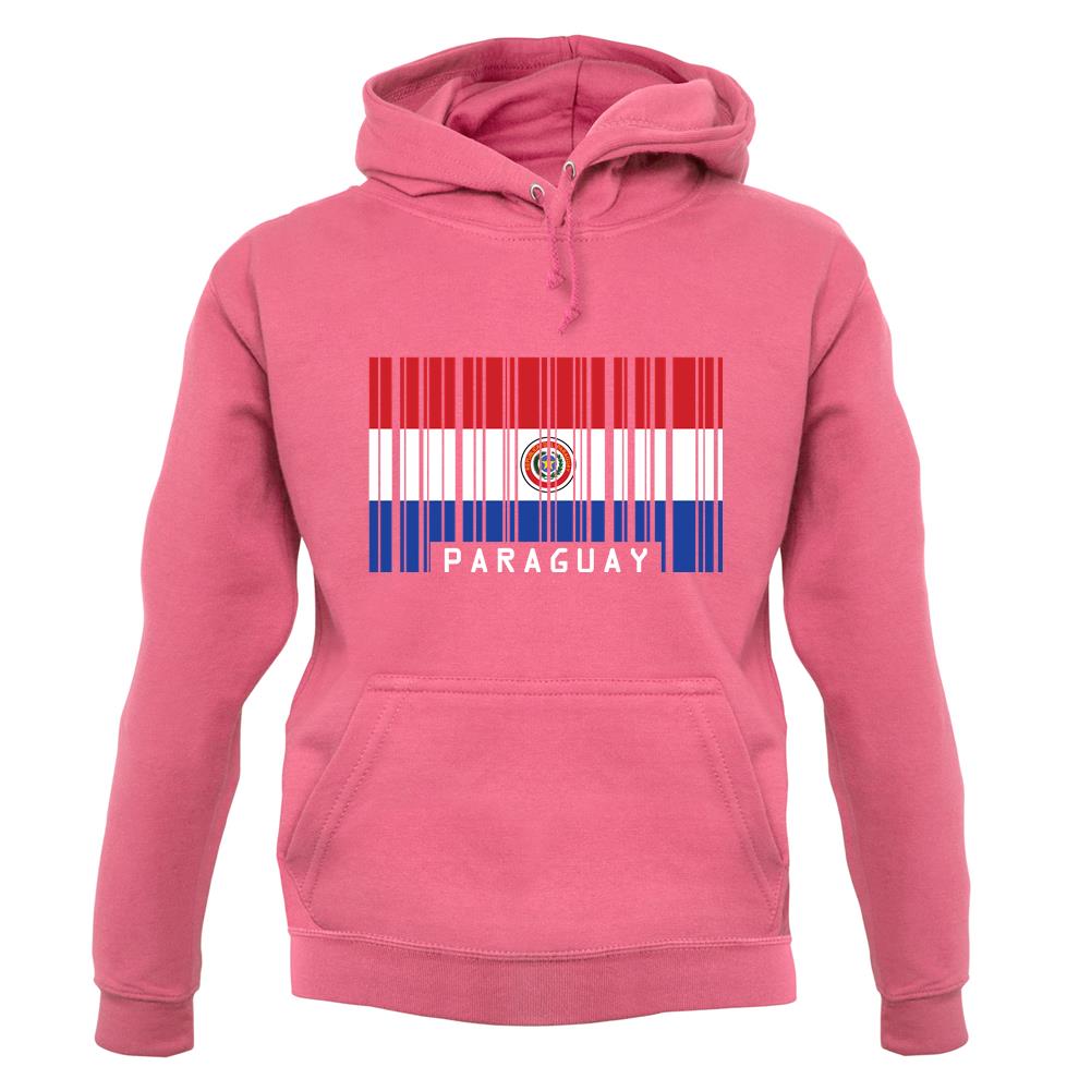 Paraguay Barcode Style Flag unisex hoodie