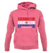 Paraguay Barcode Style Flag unisex hoodie