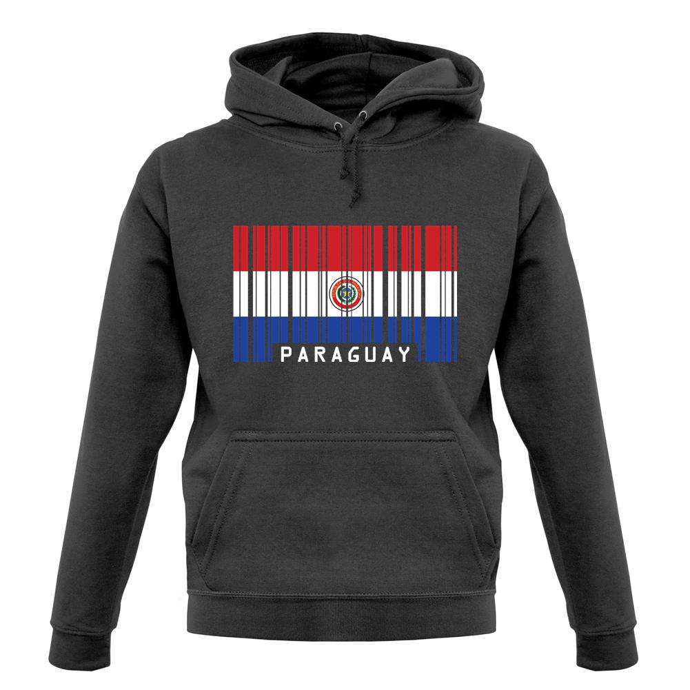 Paraguay Barcode Style Flag unisex hoodie