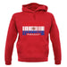 Paraguay Barcode Style Flag unisex hoodie