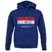 Paraguay Barcode Style Flag unisex hoodie