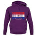 Paraguay Barcode Style Flag unisex hoodie