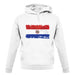 Paraguay Grunge Style Flag unisex hoodie
