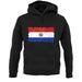 Paraguay Grunge Style Flag unisex hoodie