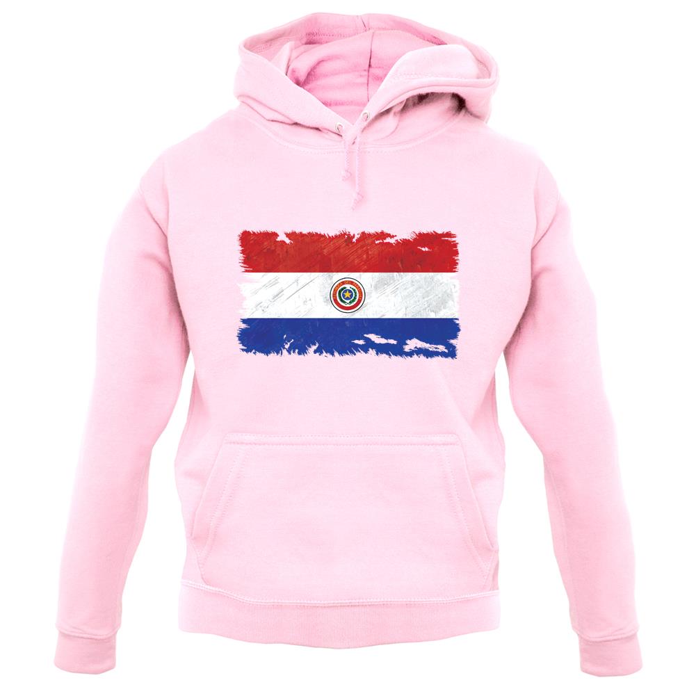 Paraguay Grunge Style Flag unisex hoodie