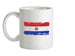Paraguay Grunge Style Flag Ceramic Mug