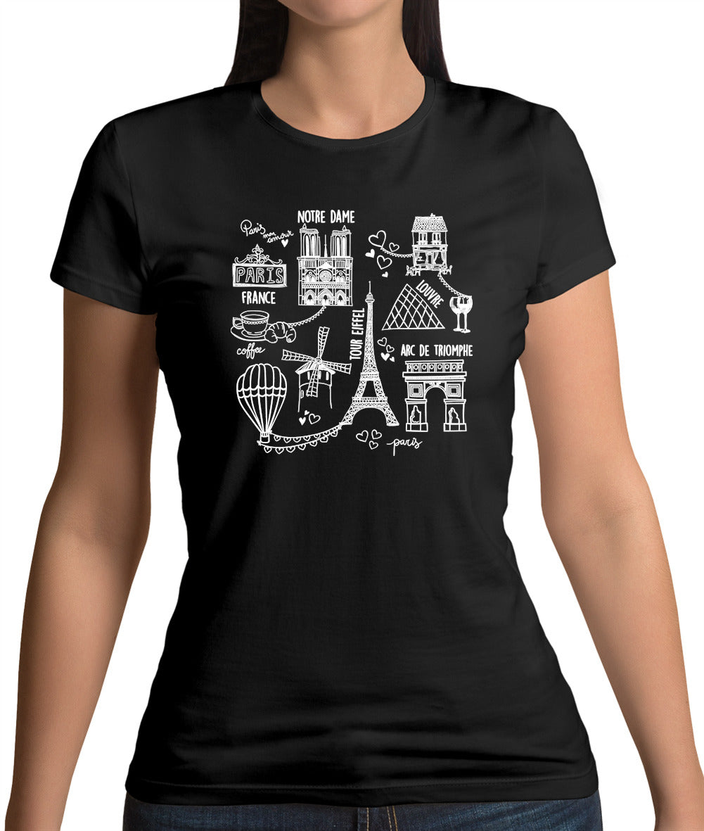 City Of Paris Womens T-Shirt