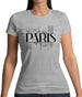 Paris Line Drawing Womens T-Shirt