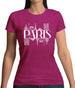 Paris Line Drawing Womens T-Shirt